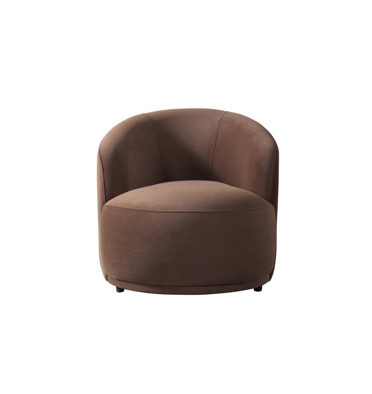 Emily Coffee Velvet Accent Chair - Image 2