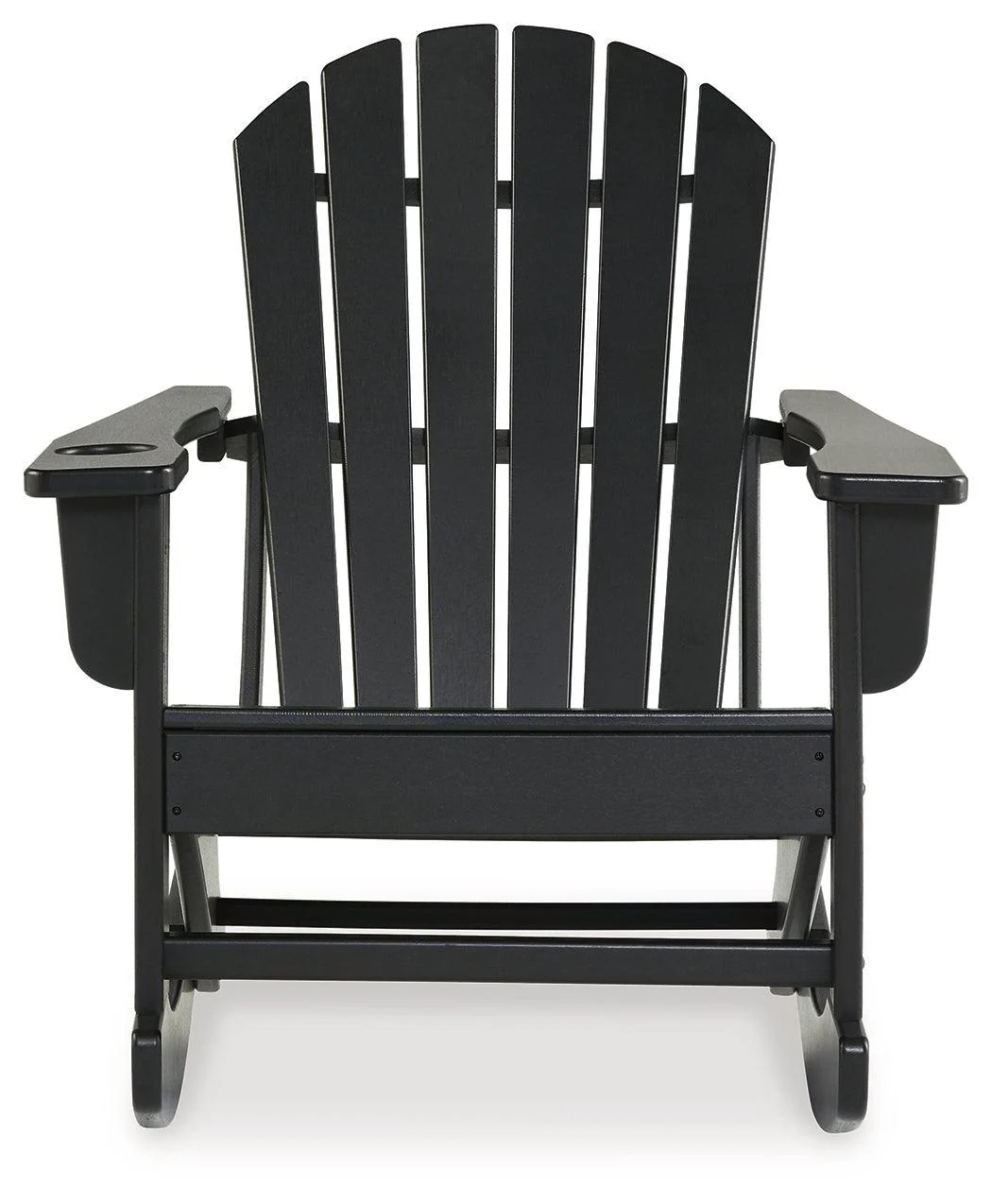 Sundown Treasure Black Outdoor Rocking Chair - Image 3
