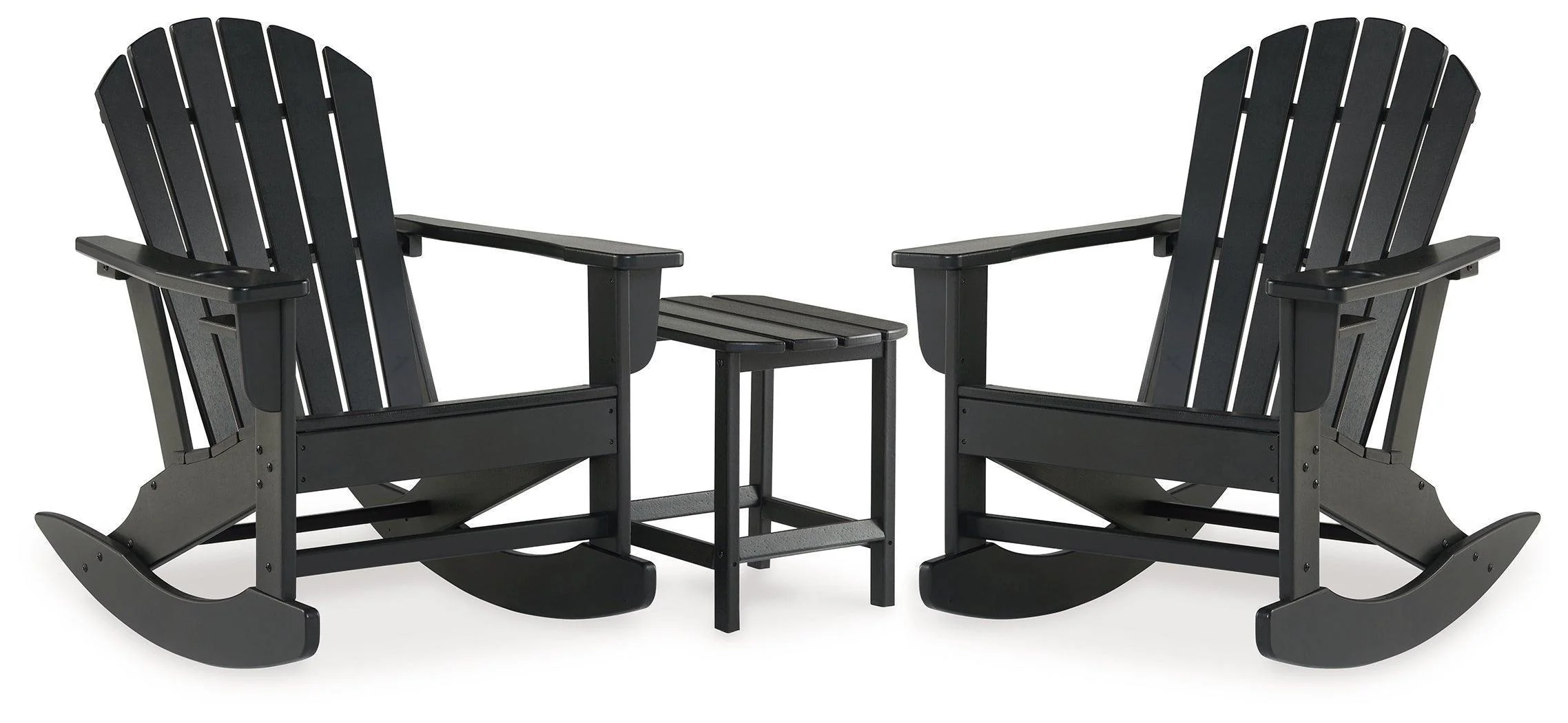 Sundown Black Treasure 2 Outdoor Chairs with End Table - Image 2