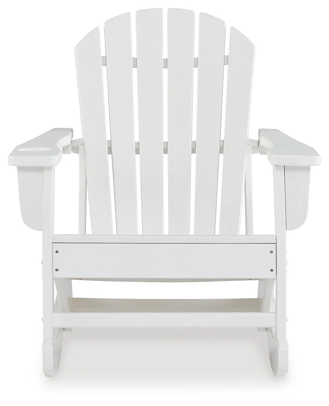 Sundown Treasure White Outdoor Rocking Chair - Image 3