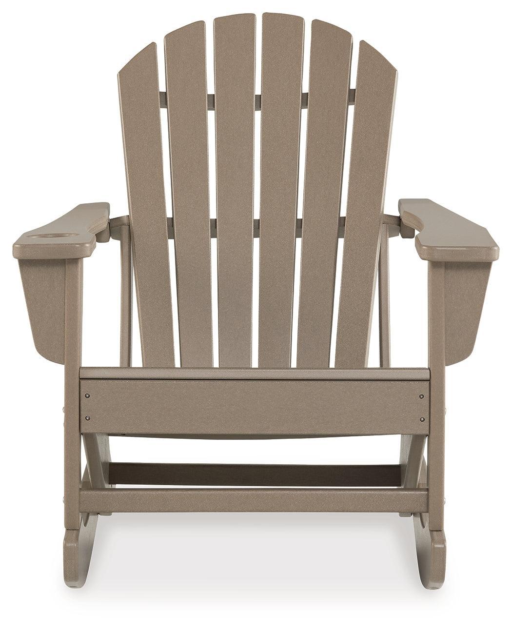 Sundown Treasure Driftwood Outdoor Rocking Chair - Image 3
