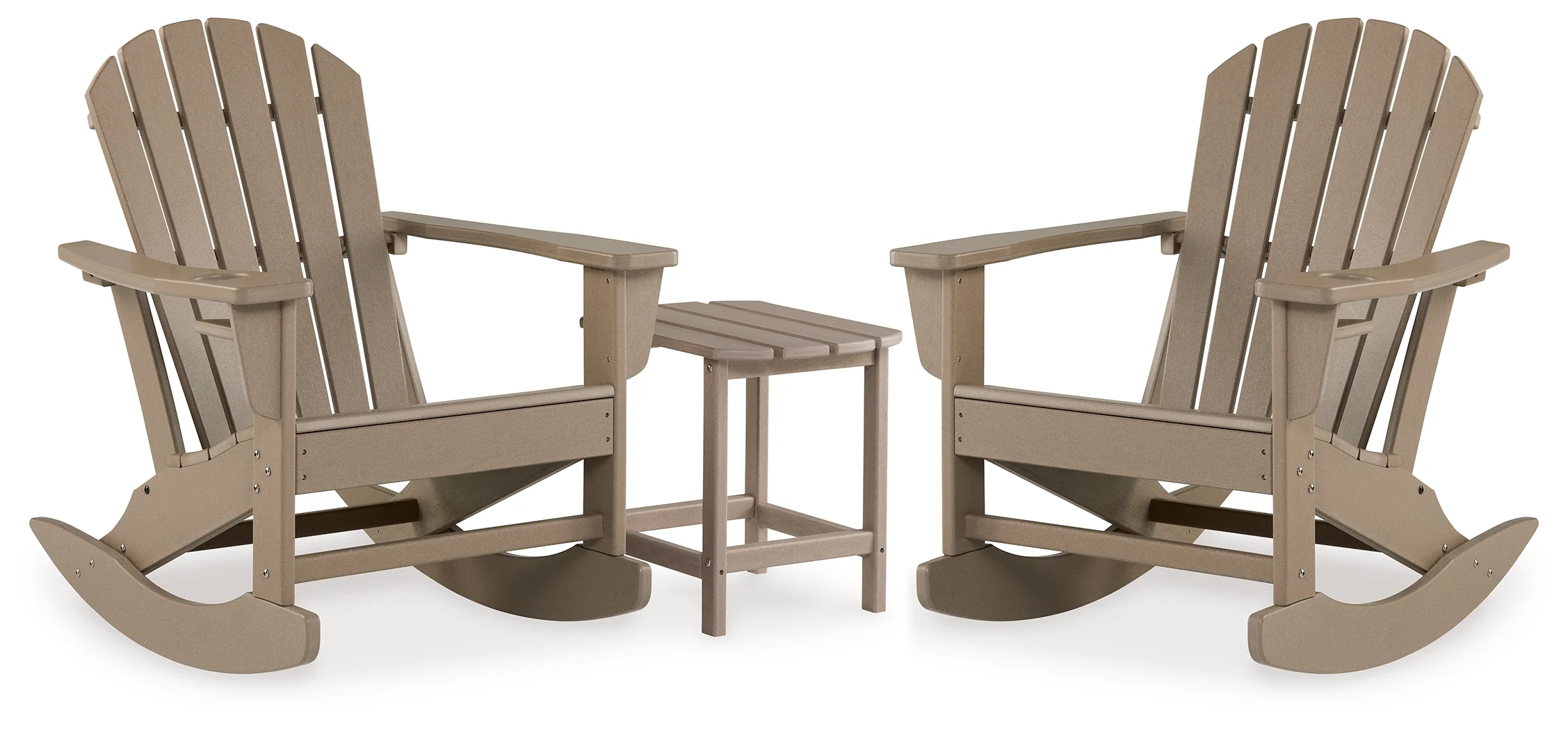 Sundown Driftwood Treasure 2 Outdoor Chairs with End Table - Image 2