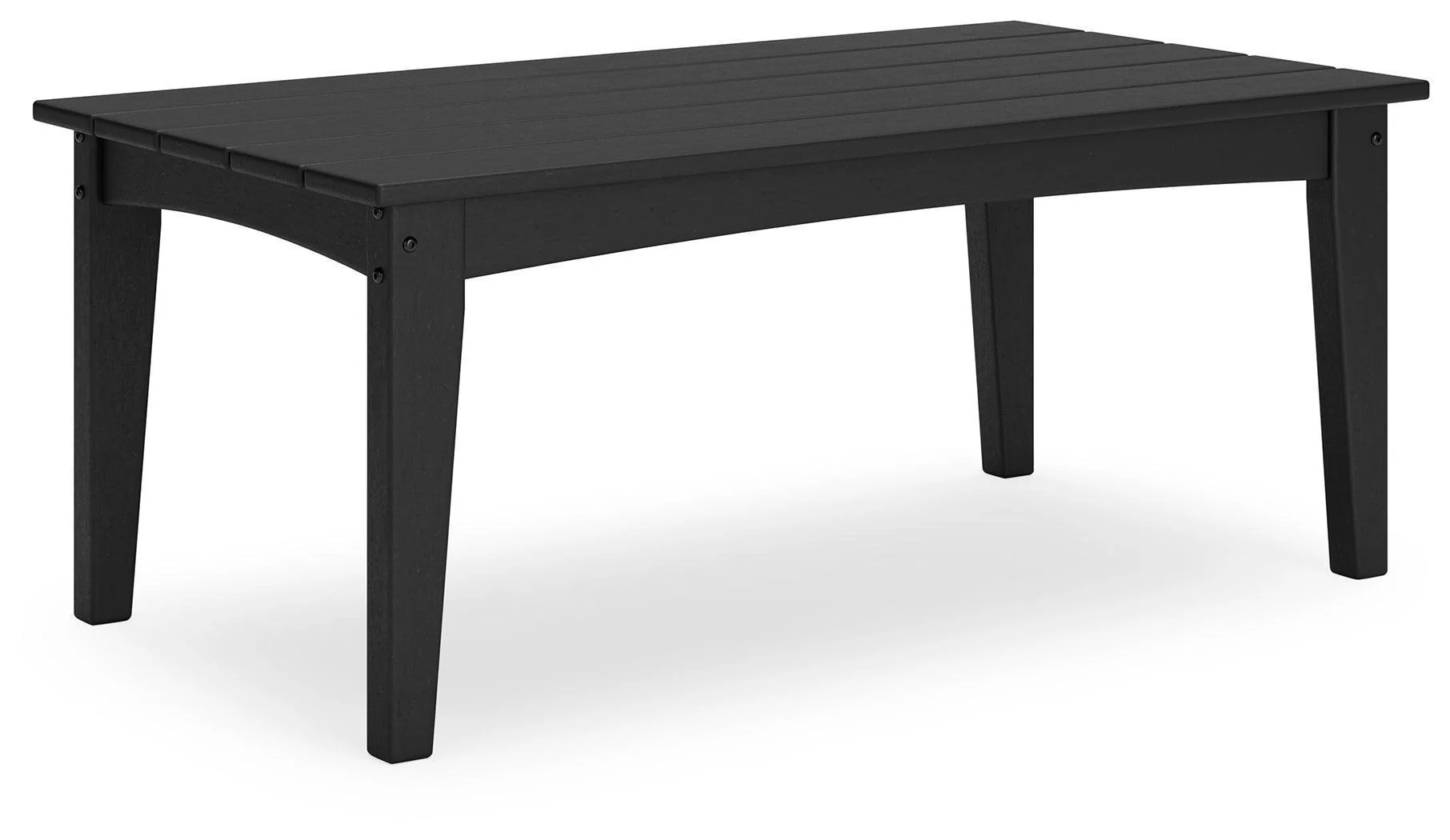 Hyland Wave Black Outdoor Coffee Table - Image 2