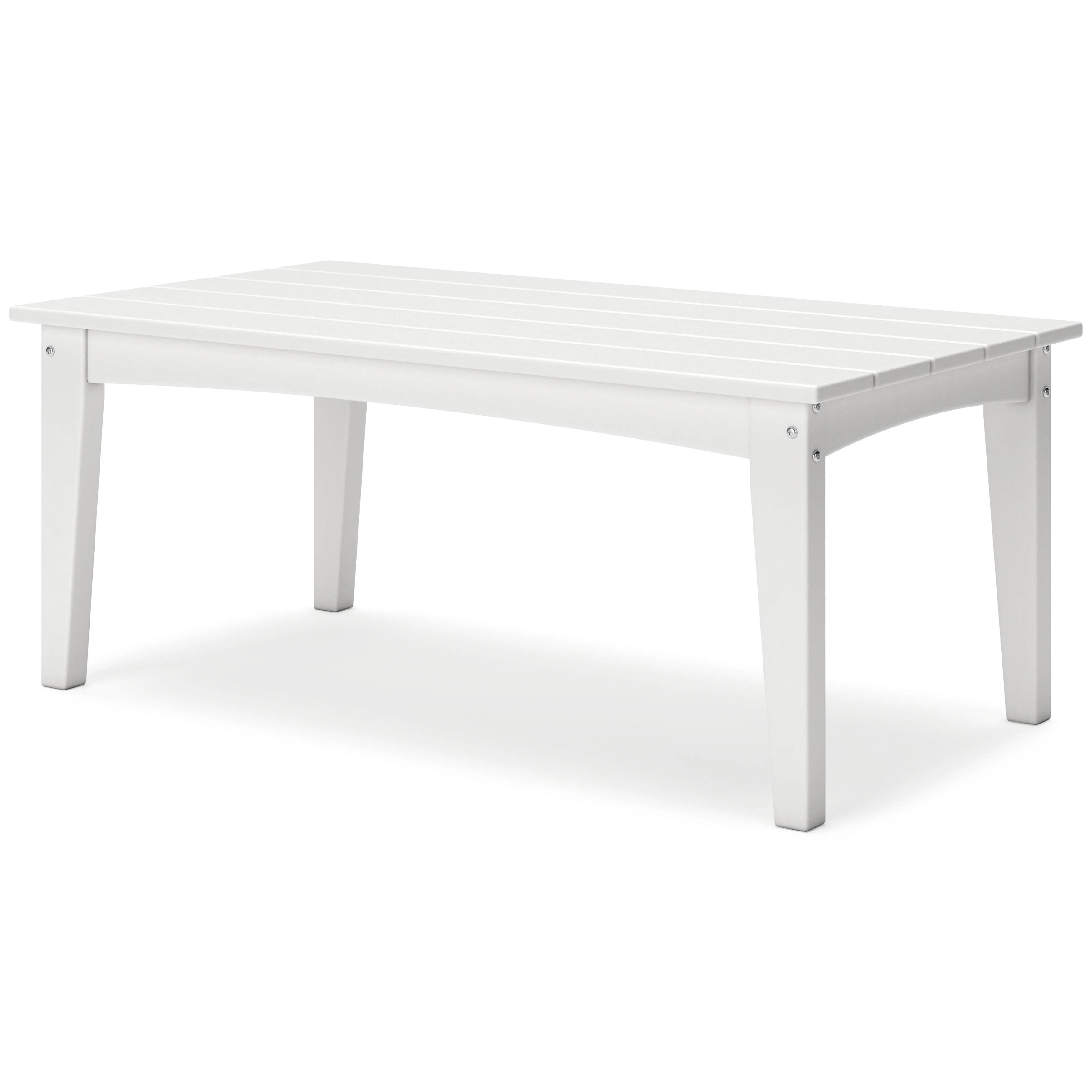 Hyland Wave White Outdoor Coffee Table - Image 3