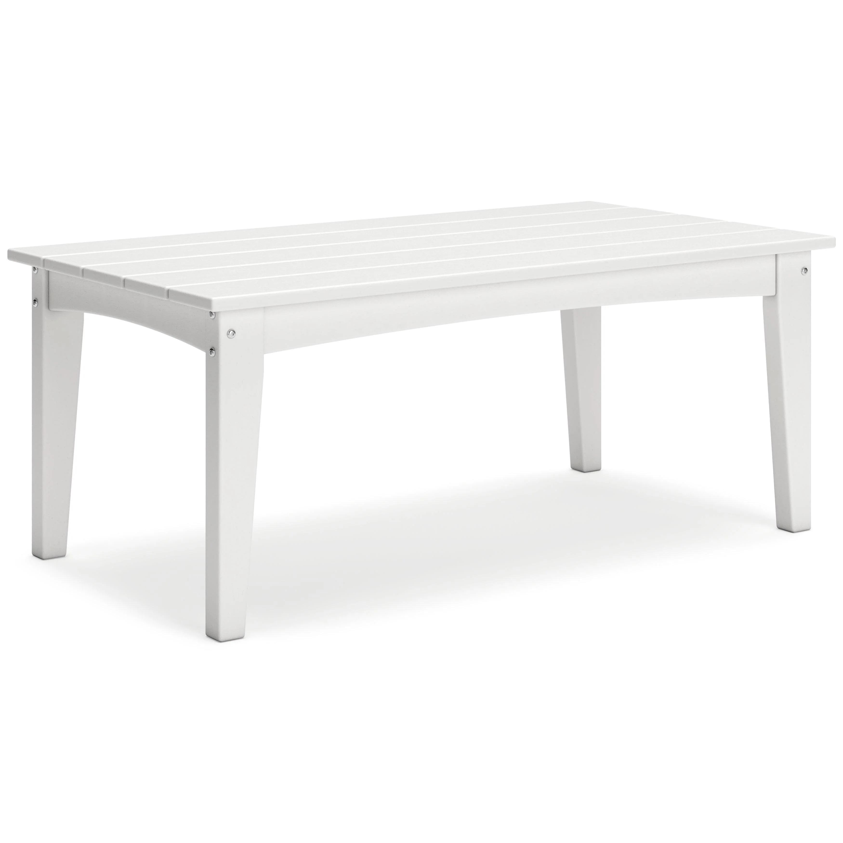 Hyland Wave White Outdoor Coffee Table - Image 2
