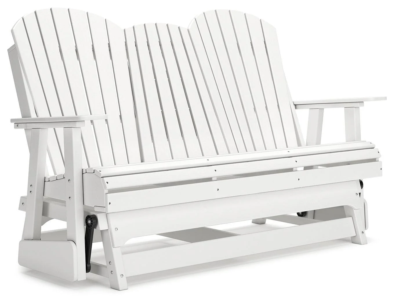 Hyland Wave White Outdoor Glider Loveseat - Image 2
