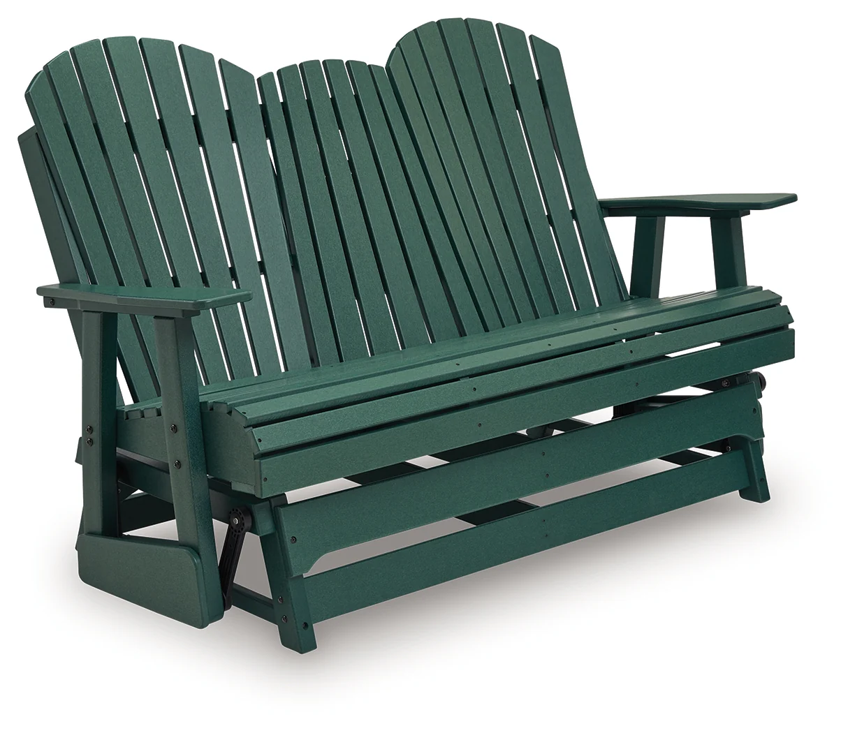 Shell Beach Green Outdoor Loveseat Glider - Image 2