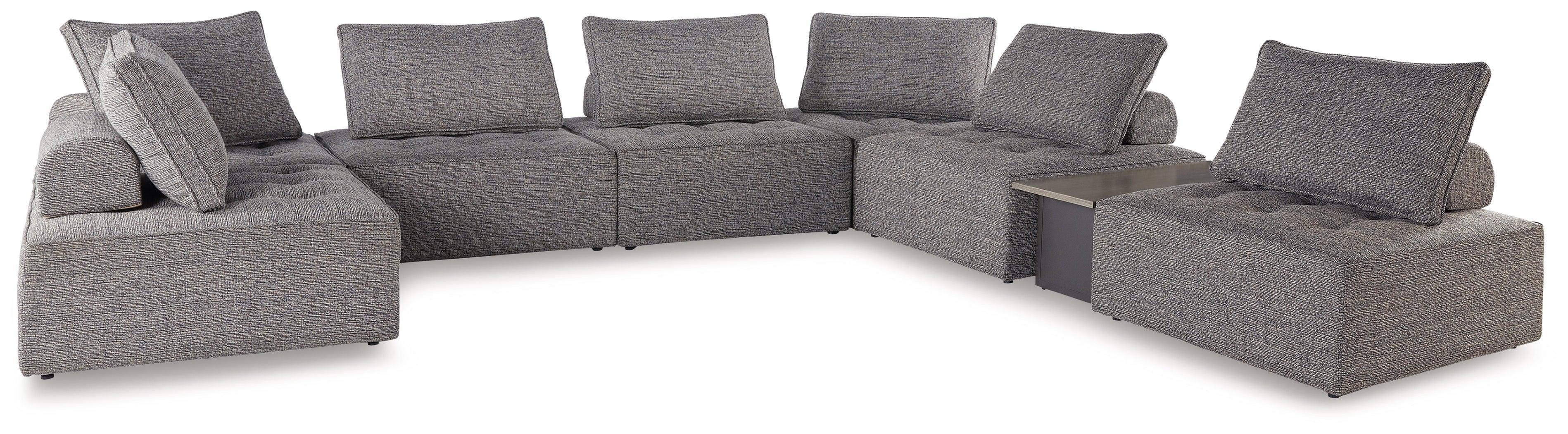 Bree Zee Brown 8-Piece Outdoor Sectional - Image 2