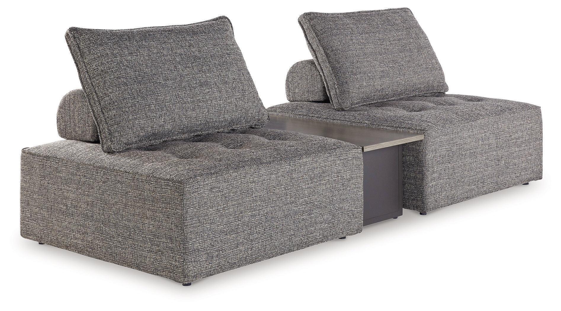 Bree Zee Brown 3-Piece Outdoor Sectional - Image 2