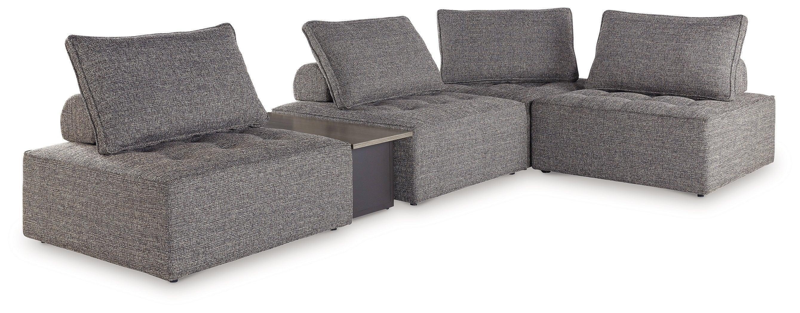 Bree Zee Brown 5-Piece Outdoor Sectional - Image 2