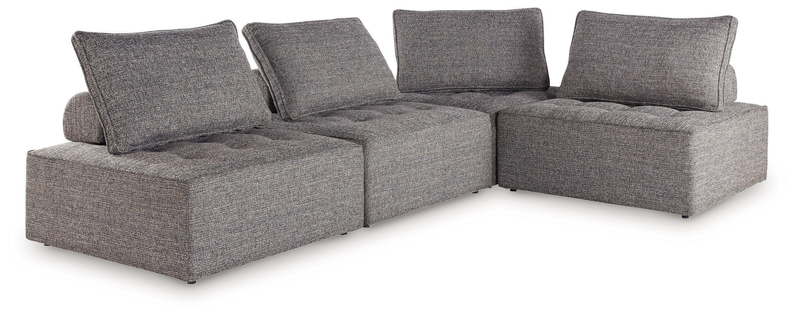 Bree Zee Brown 4-Piece Outdoor Sectional - Image 2