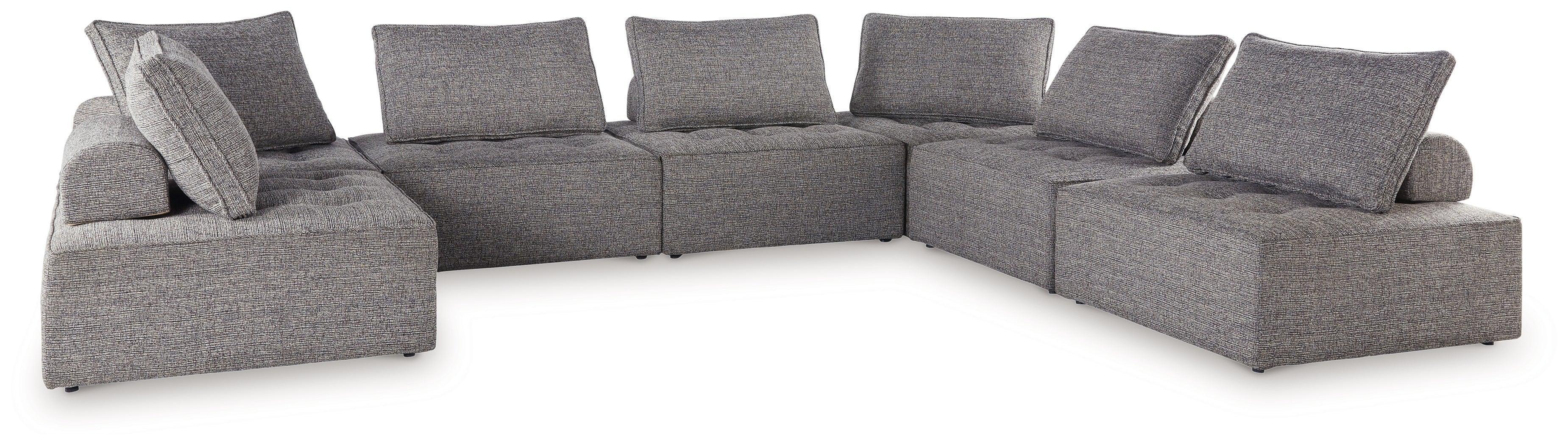 Bree Zee Brown 7-Piece Outdoor Sectional - Image 2