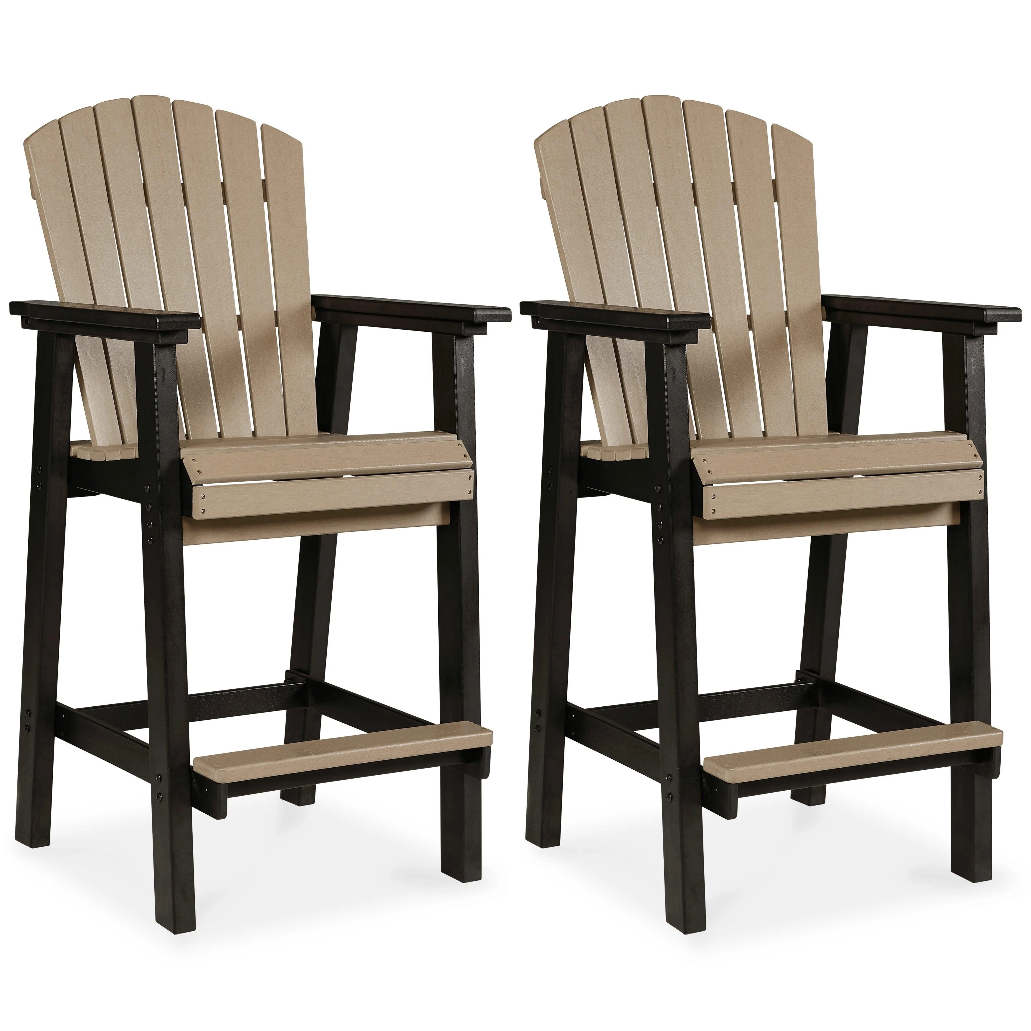 Fairen Trail Black Driftwood Barstool (Set of 2) - Image 2