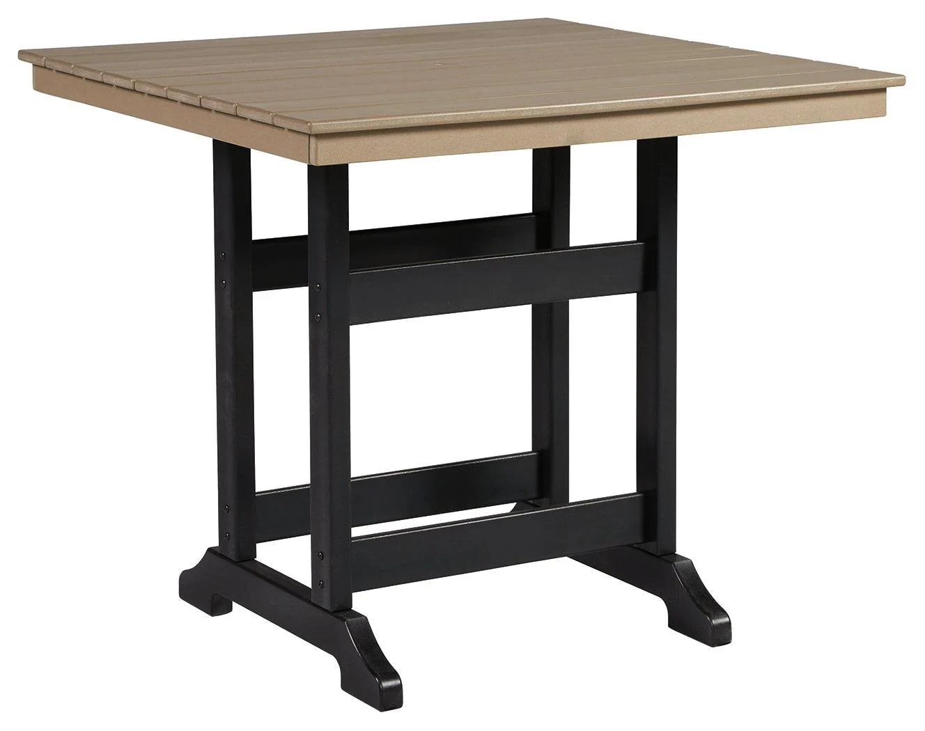 Fairen Trail Black Driftwood Outdoor Counter Height Dining Table - Image 2