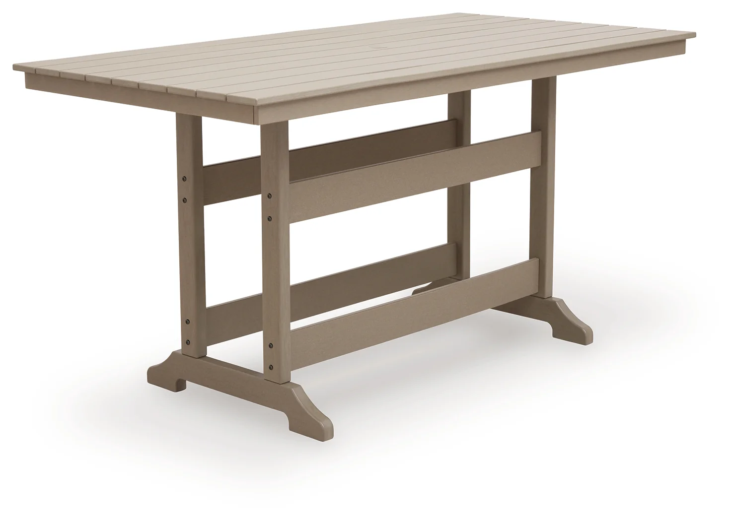 Seacliff Beach Medium Brown Outdoor Counter Height Dining Table - Image 2