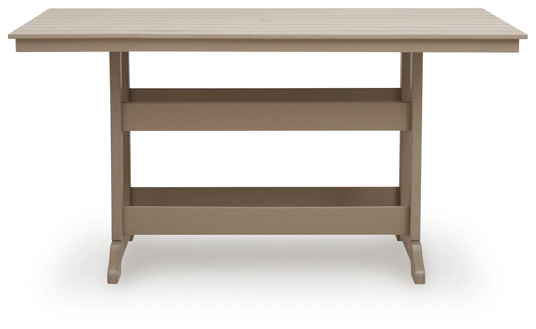 Seacliff Beach Medium Brown Outdoor Counter Height Dining Table - Image 3