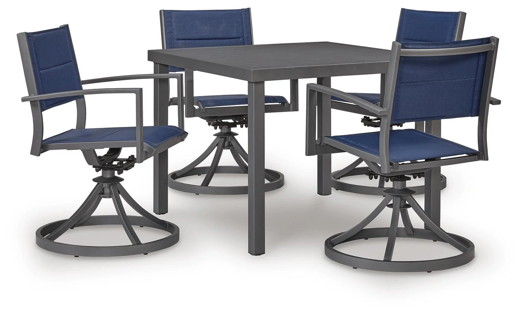 Rocky Gray Creek Outdoor Dining Table and 4 Chairs - Image 2