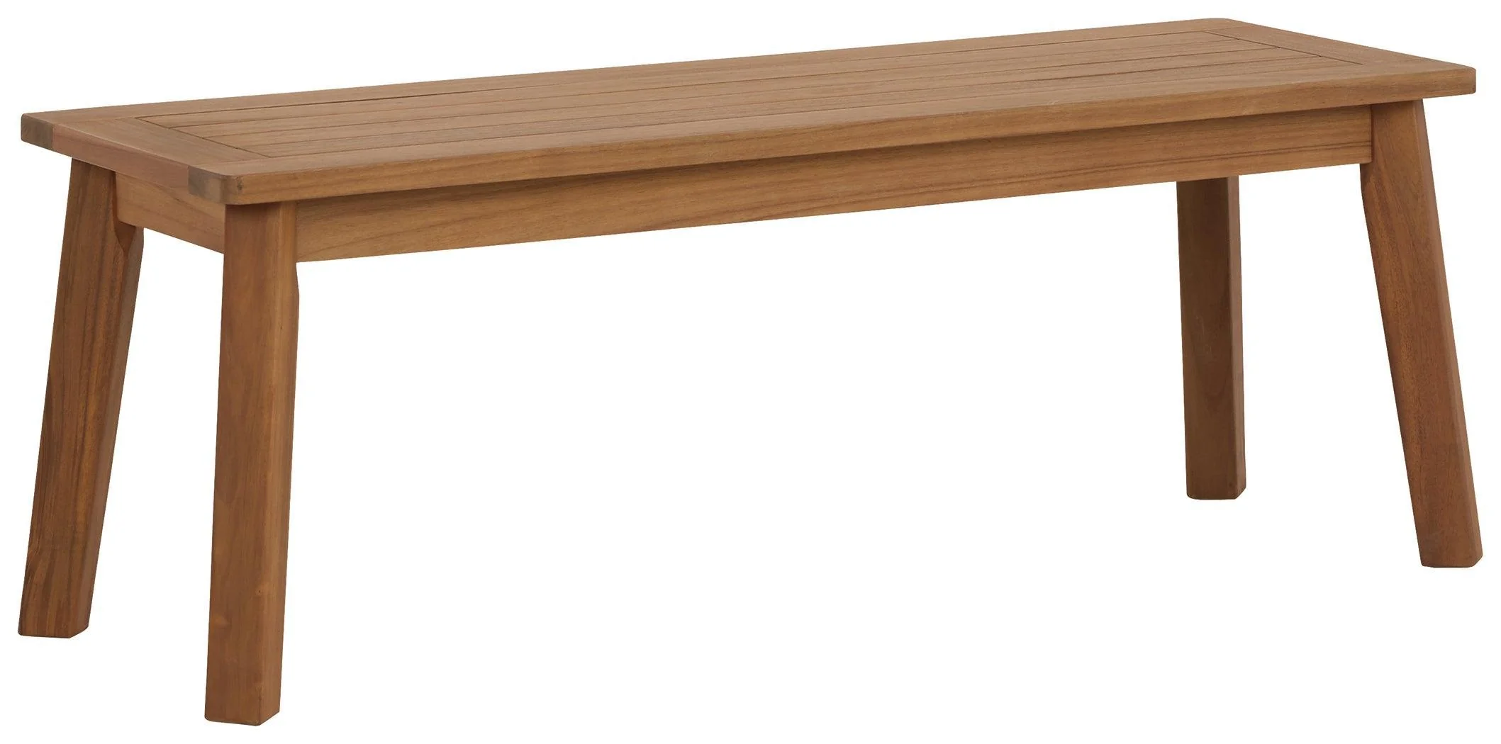 Janiyah Light Brown Outdoor Dining Bench - Image 2