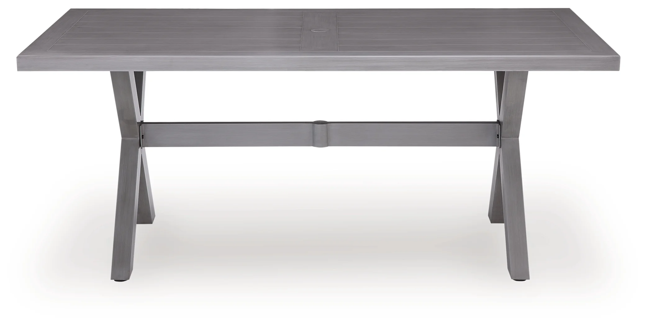 Half Moon Beach Gray Outdoor Dining Table - Image 3
