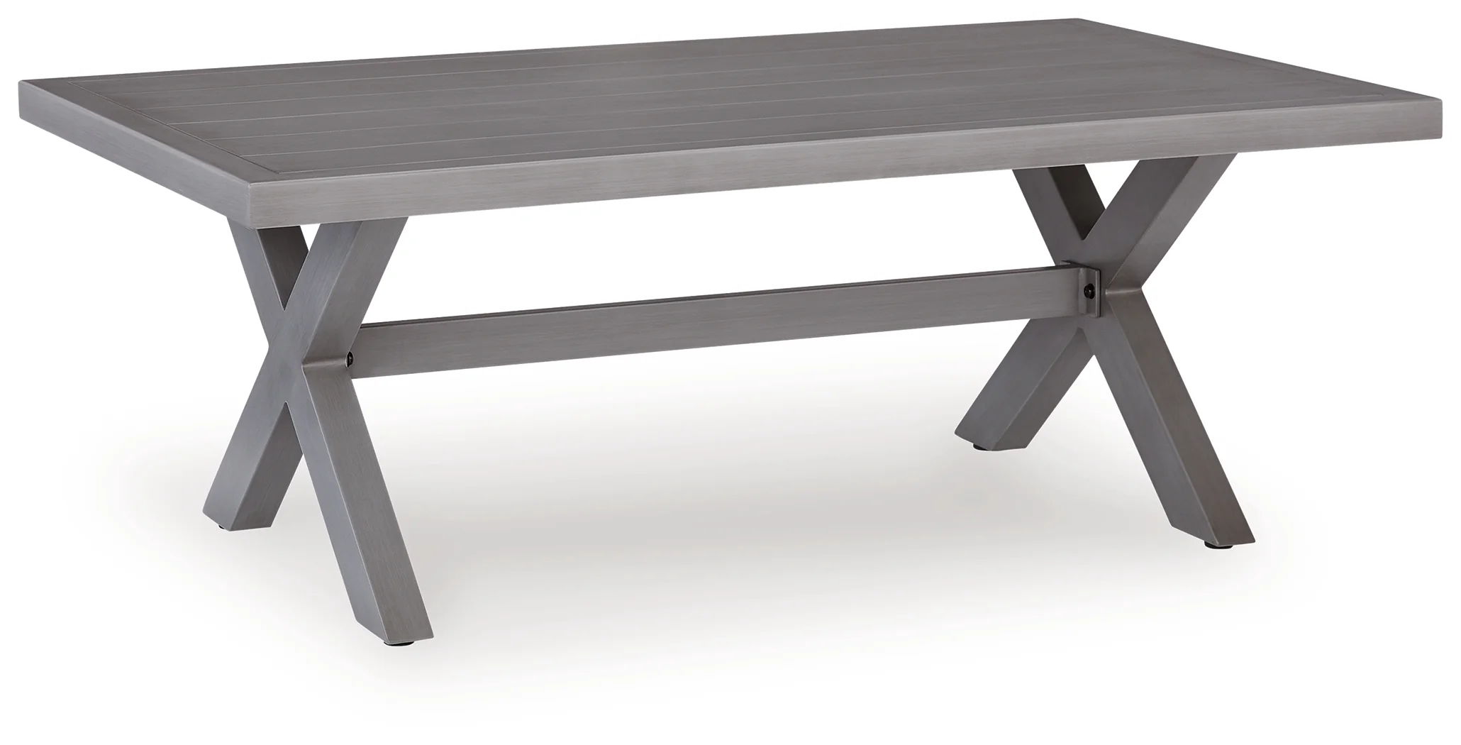Half Moon Beach Gray Outdoor Coffee Table - Image 2