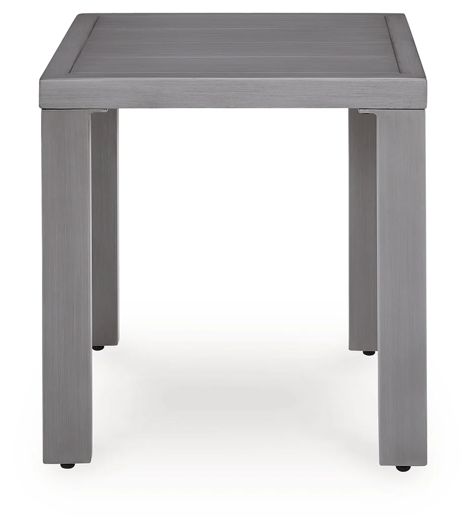 Half Moon Beach Gray Outdoor End Table - Image 3