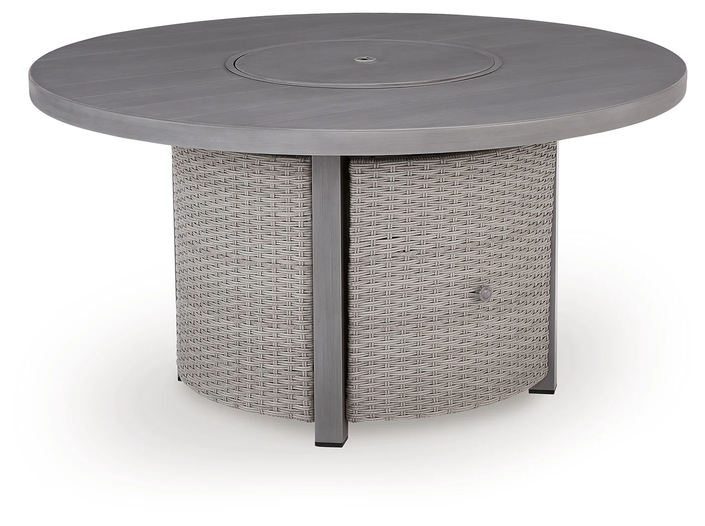 Half Moon Beach Gray Outdoor Fire Pit Table - Image 2
