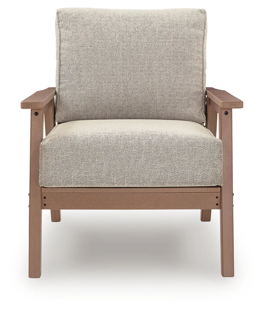Grover Driftwood Beach 2 Outdoor Lounge Chairs with End Table - Image 3