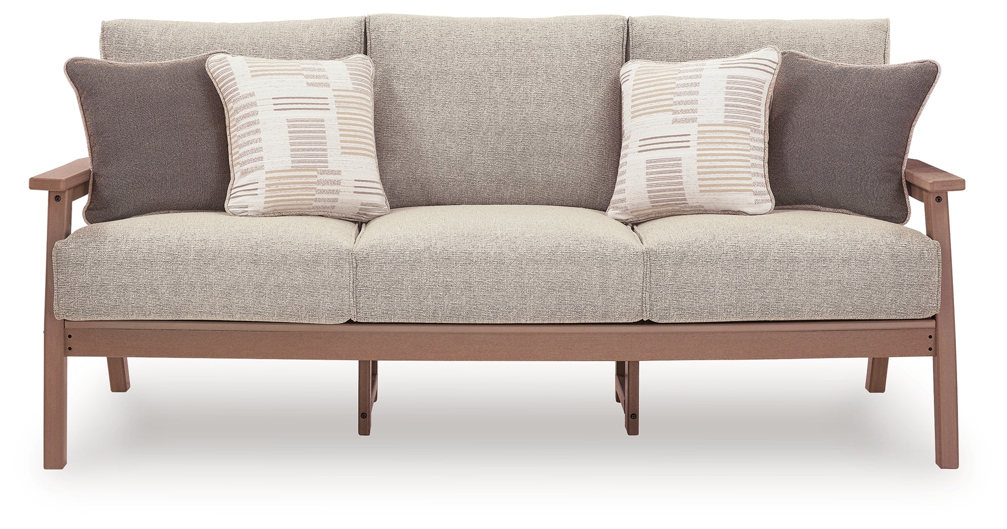 Grover Beach Driftwood Outdoor Sofa with Cushion - Image 3