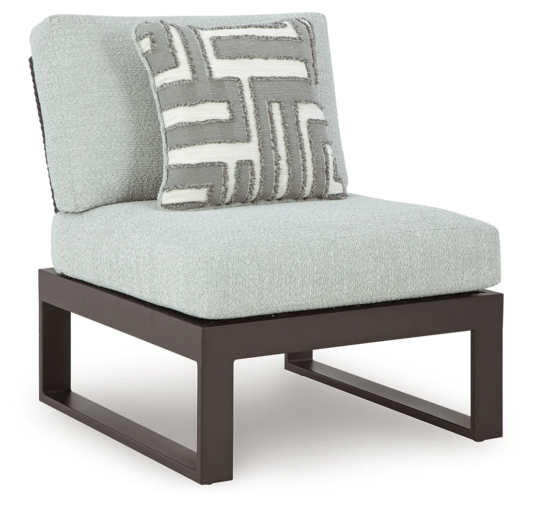 Beachloft Black 6-Piece Outdoor Sectional - Image 3