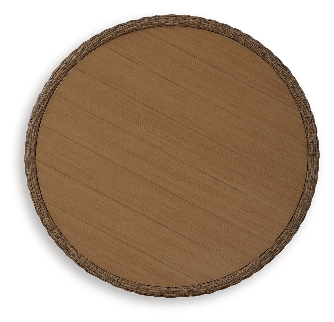 Double Point Beige Outdoor Coffee Table - Image 3