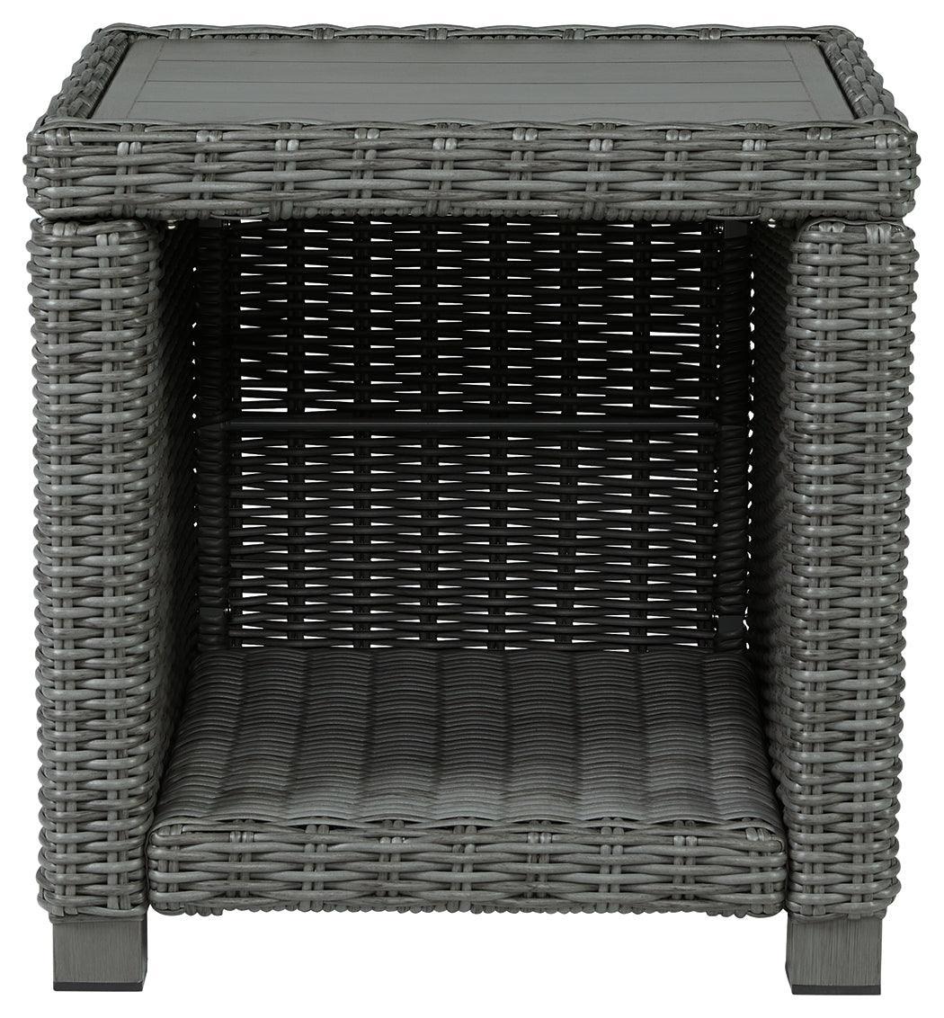 Elite Park Gray Outdoor End Table - Image 3