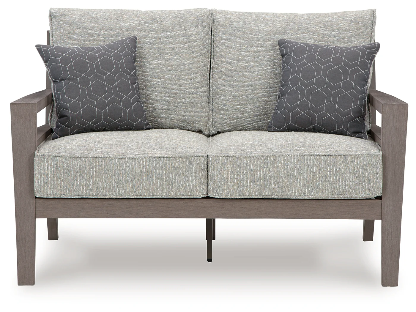 Hillside Gray/Brown Barn Outdoor Sofa and Loveseat - Image 3