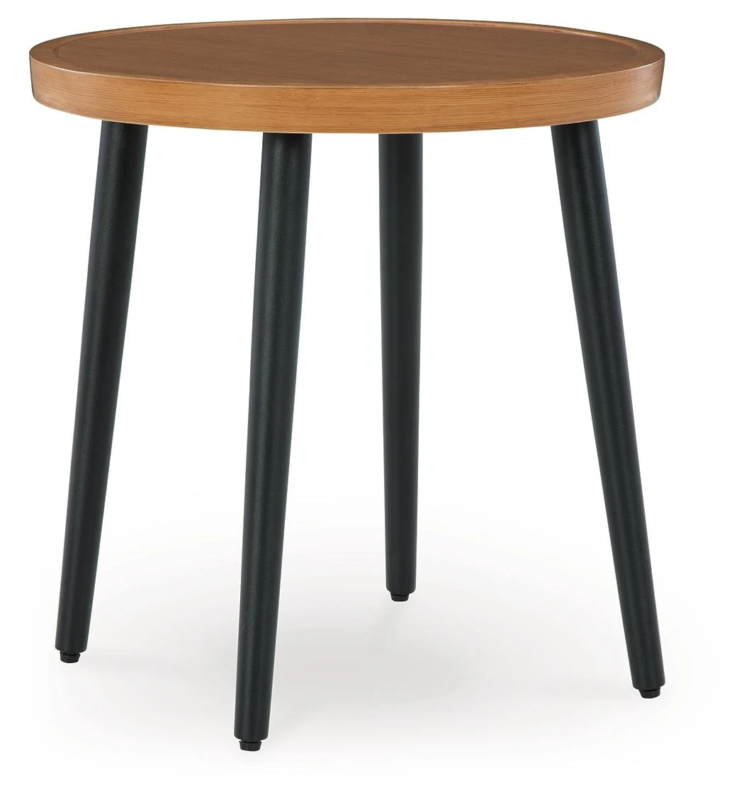 Horizon Hall Two-tone Brown Outdoor End Table - Image 2
