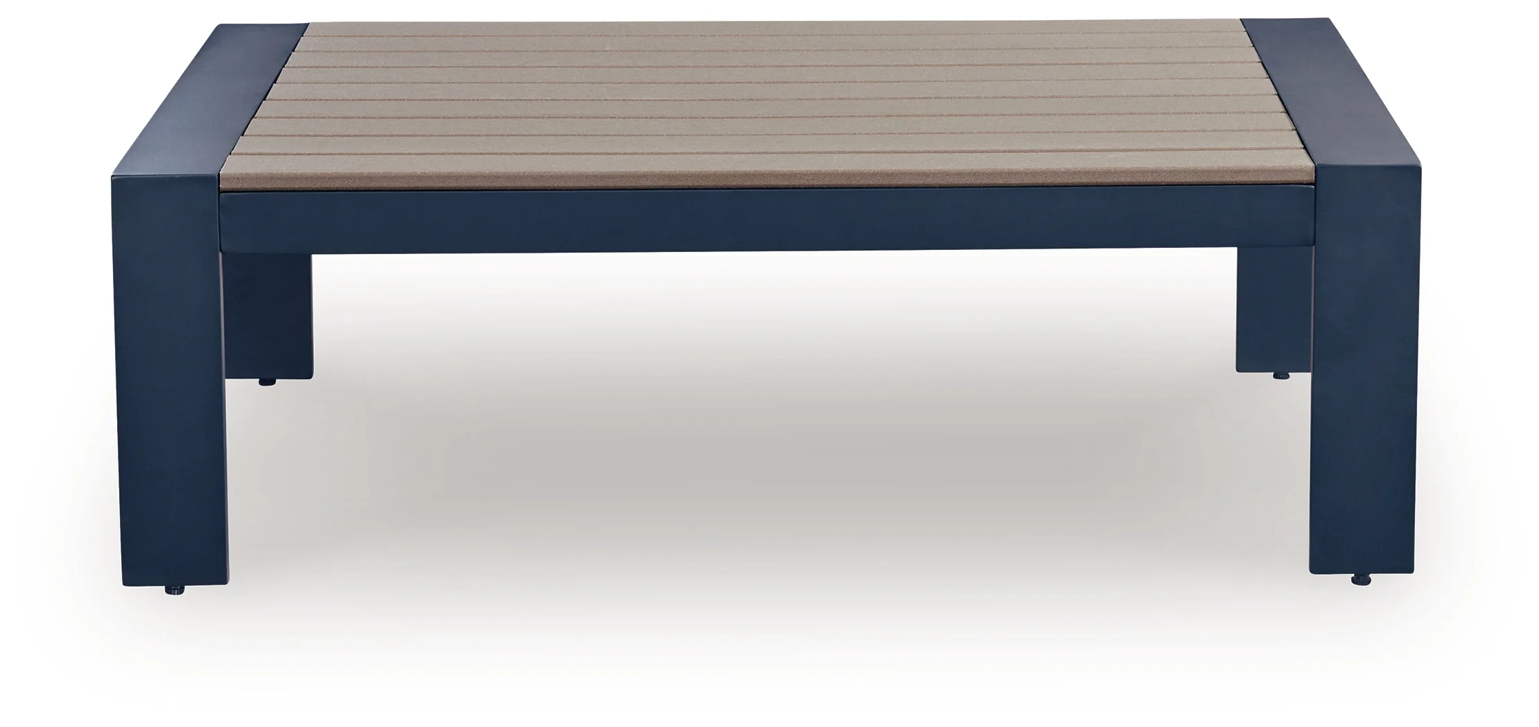 East Beach Navy Blue/Driftwood Outdoor Coffee Table - Image 3