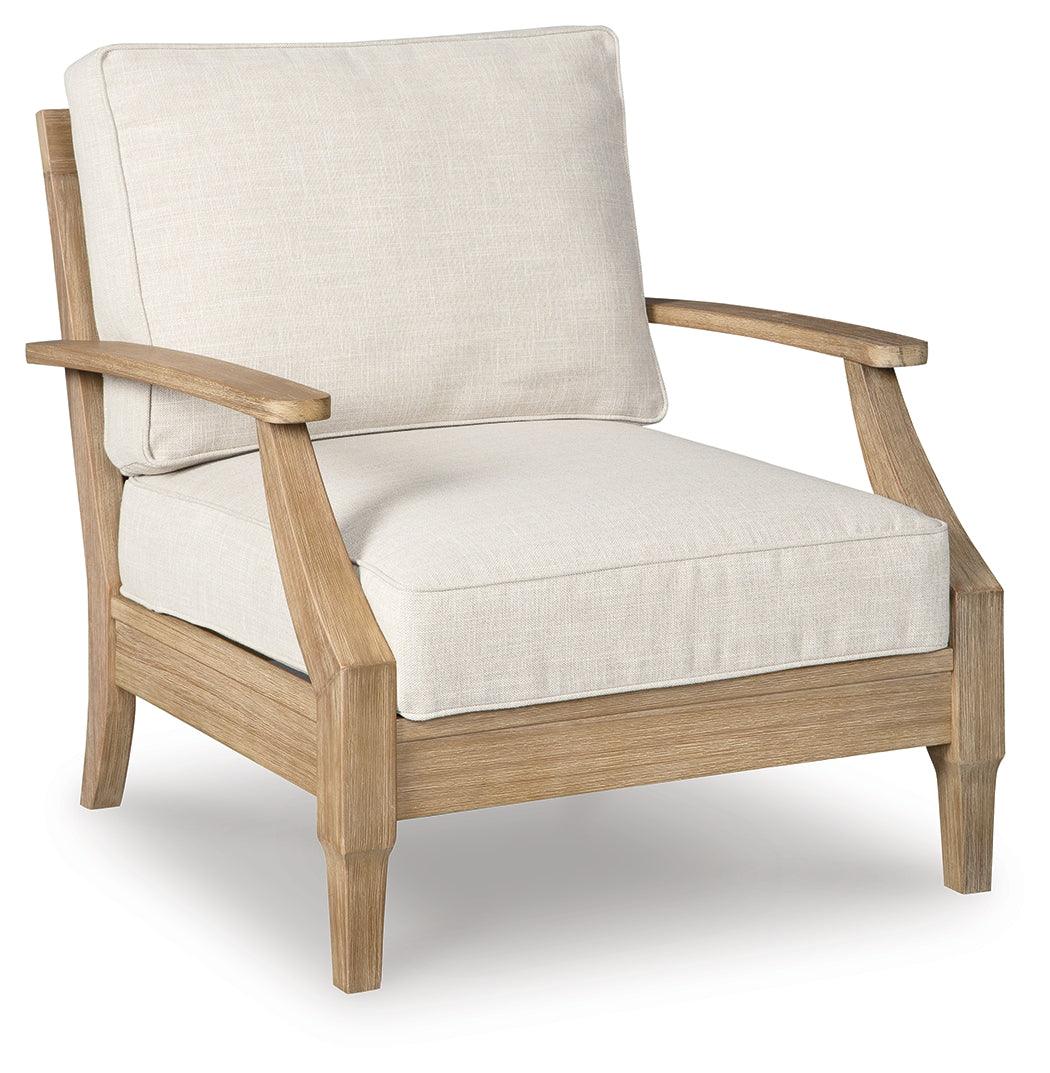 Carter Hall Beige Lounge Chair with Cushion - Image 2