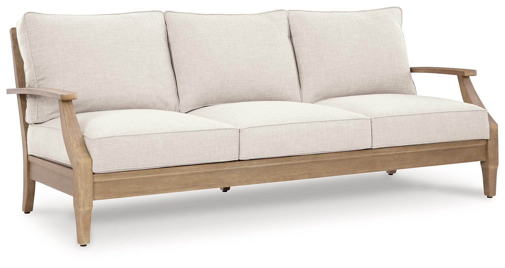 Carter Hall Beige Outdoor Sofa with Cushion - Image 2