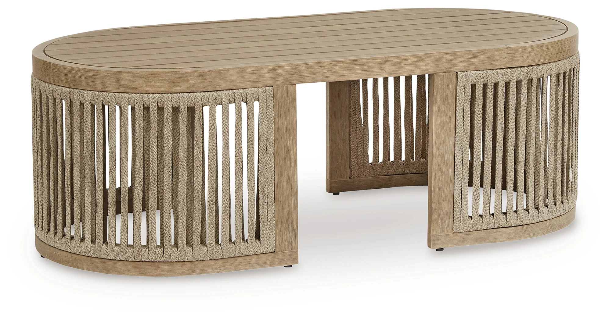 Serena Shores Beige Outdoor Coffee Table - Image 2