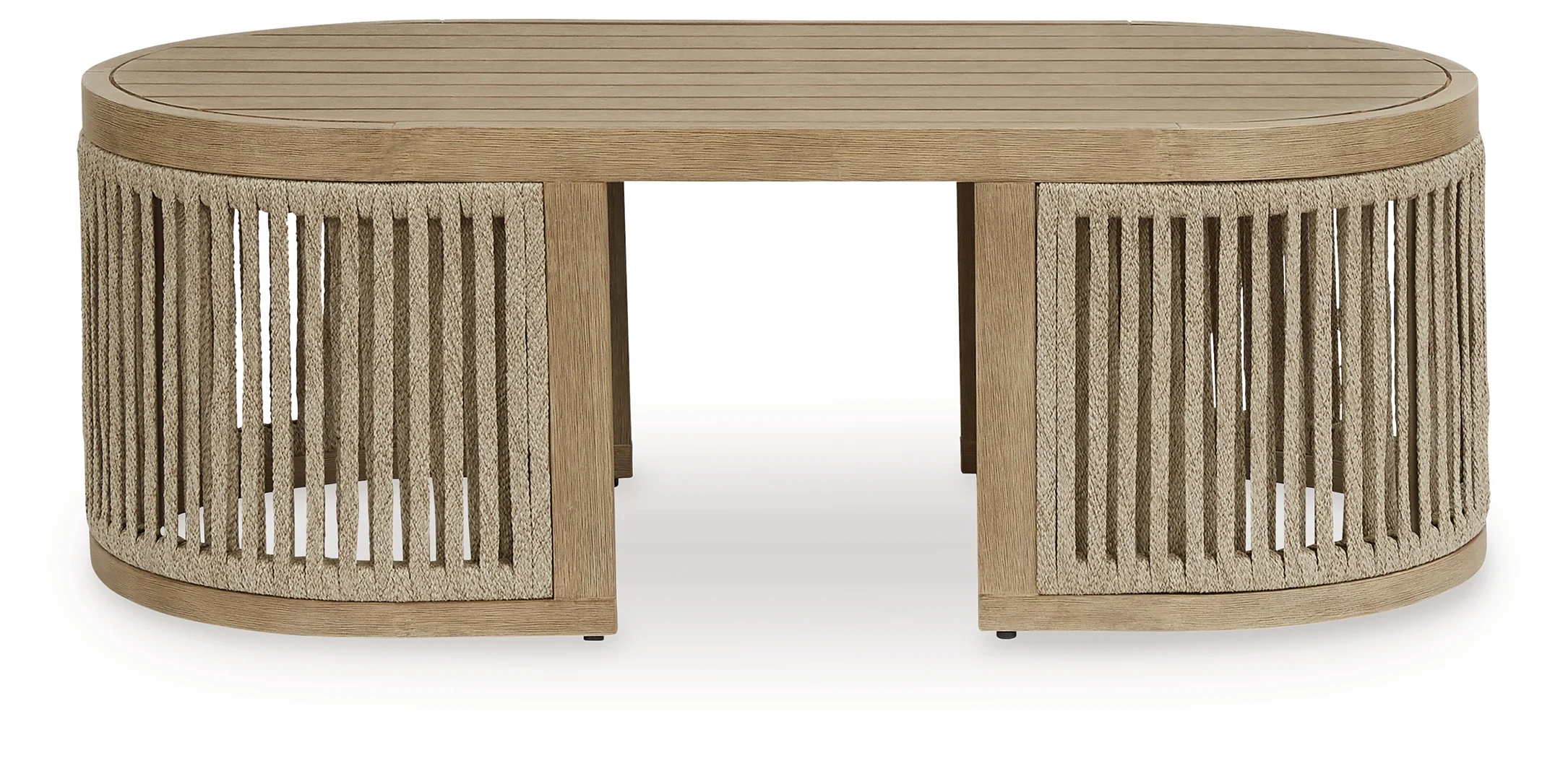 Serena Shores Beige Outdoor Coffee Table - Image 3