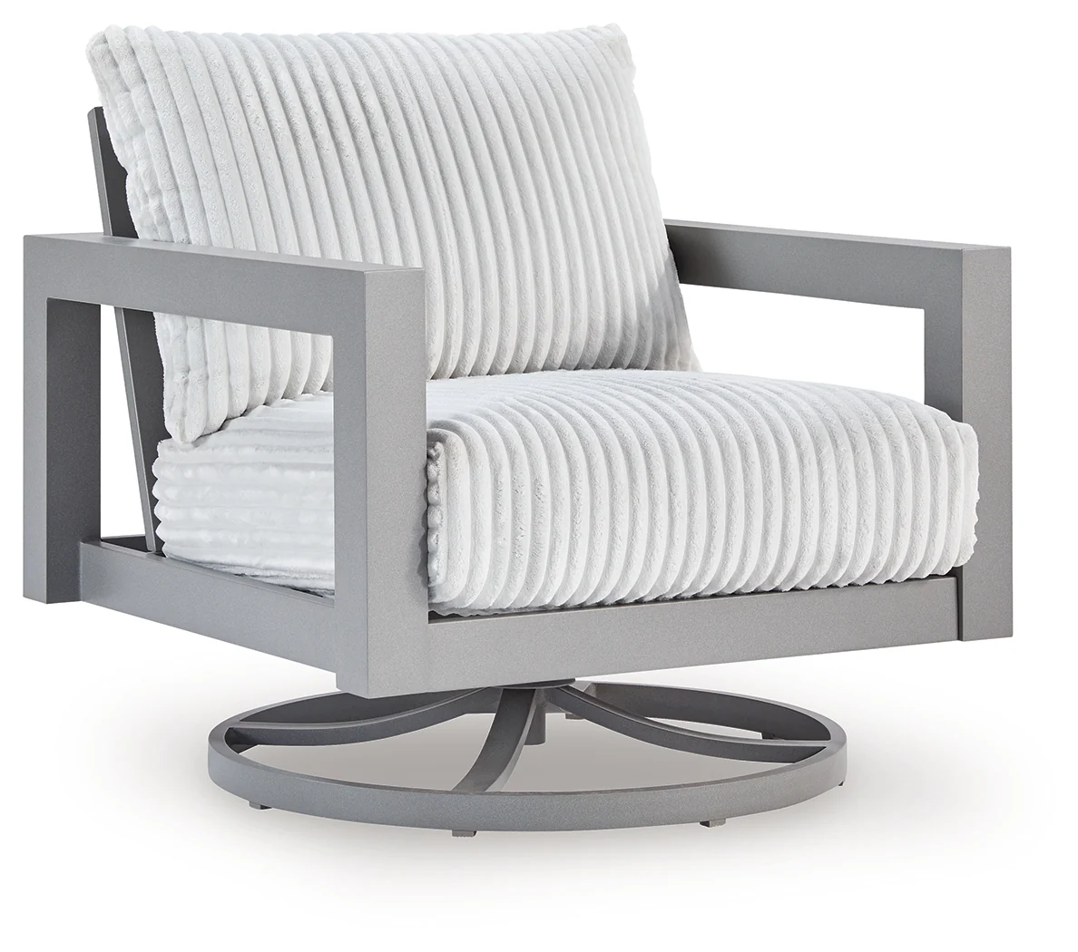 Hurley Gray Park Outdoor Sofa with 2 Lounge Chairs - Image 3