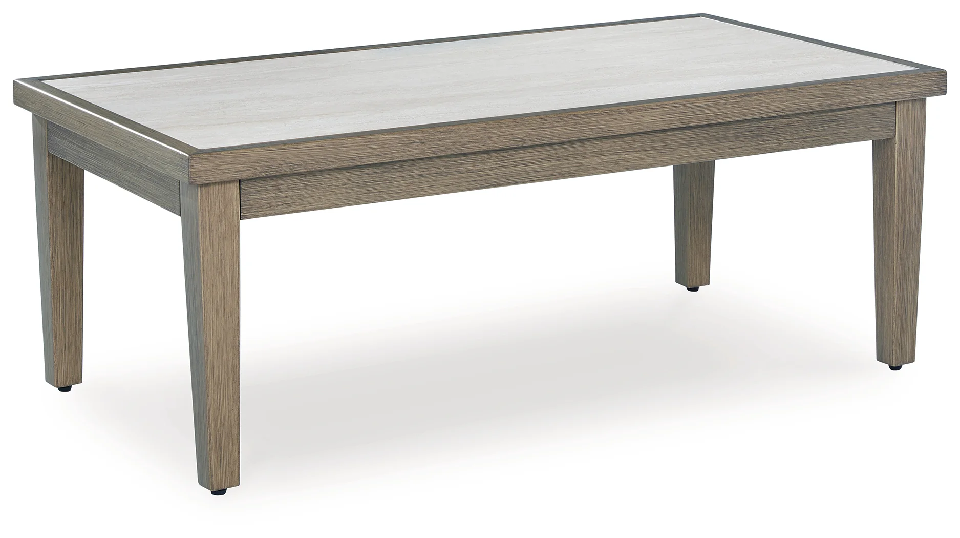 Rainier Brown/Beige Ranch Outdoor Sofa and 2 Chairs with Coffee Table - Image 3