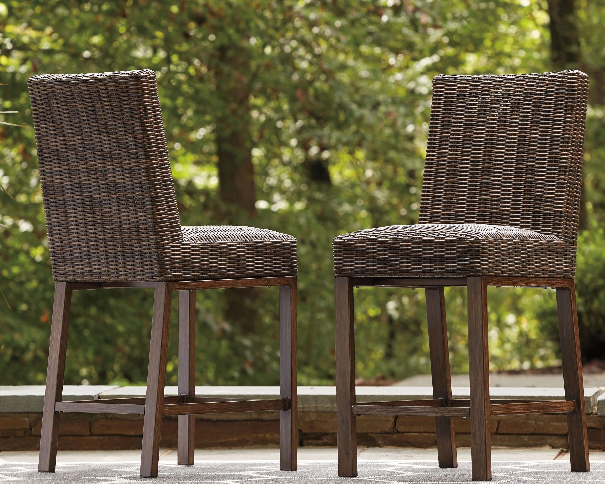 Paradise Trail Medium Brown Bar Stool (Set of 2) - Image 3
