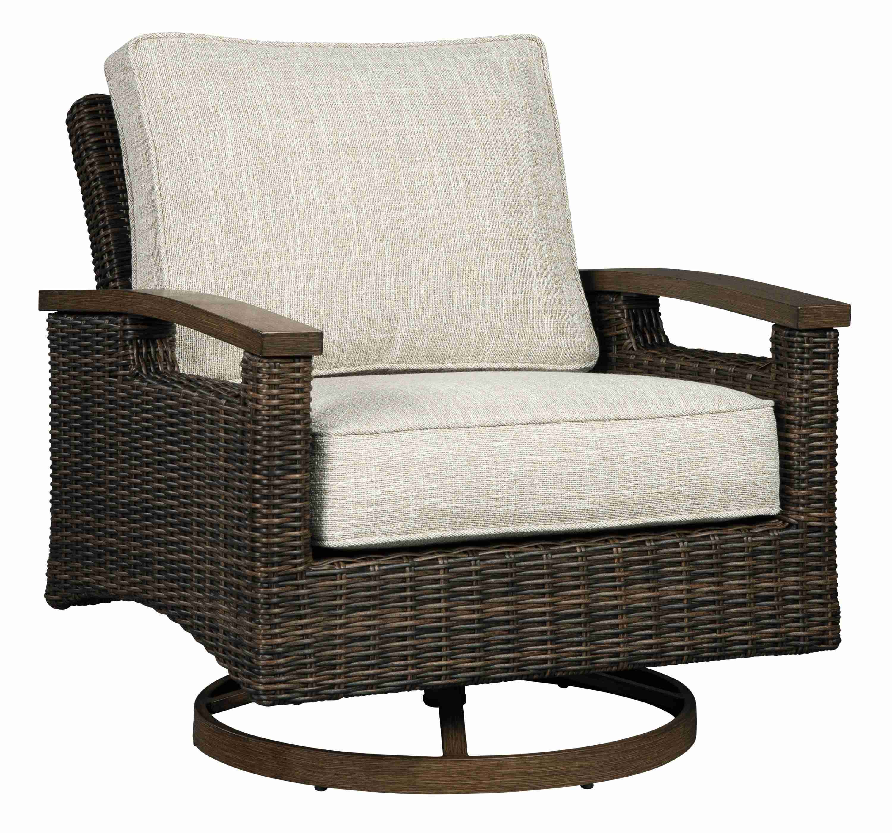 Paradise Trail Medium Brown Swivel Lounge Chair (Set of 2) - Image 2