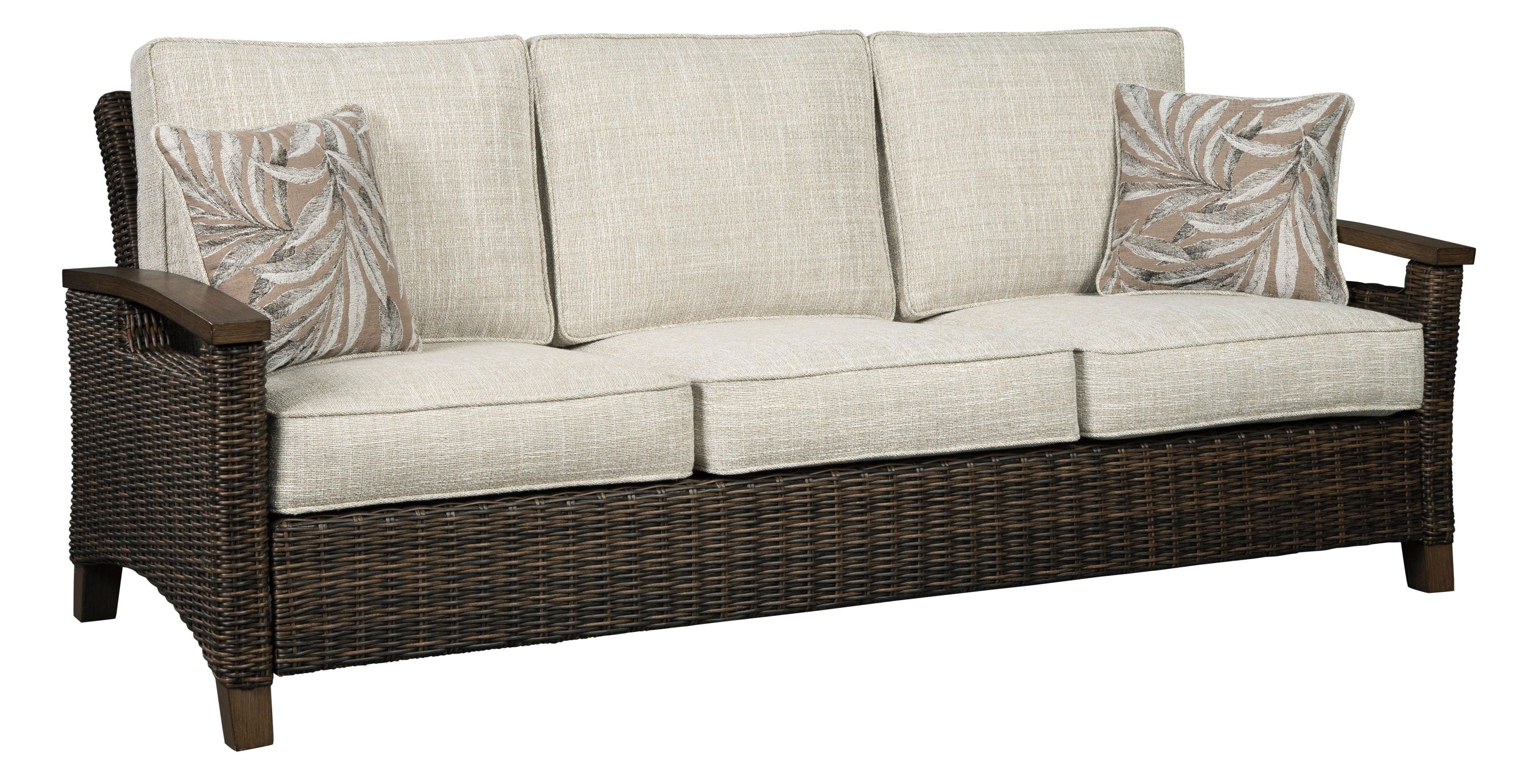 Paradise Trail Medium Brown Sofa With Cushion - Image 2