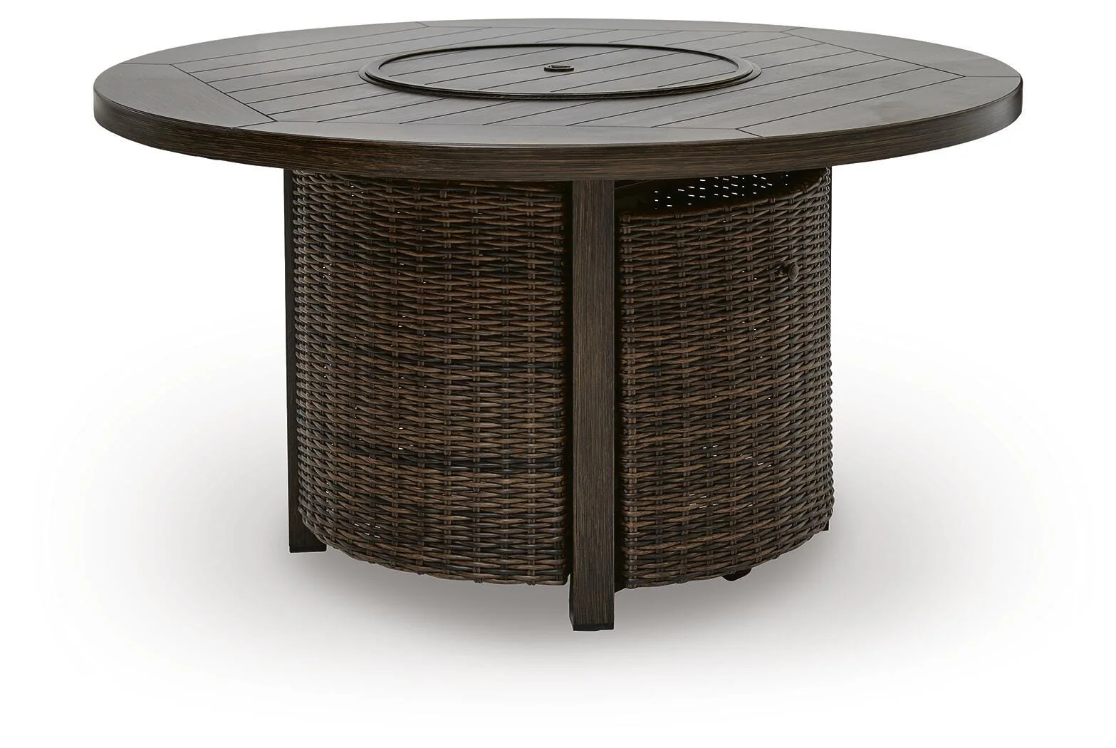 Monterey Point Dark Brown Outdoor Fire Pit Table - Image 2