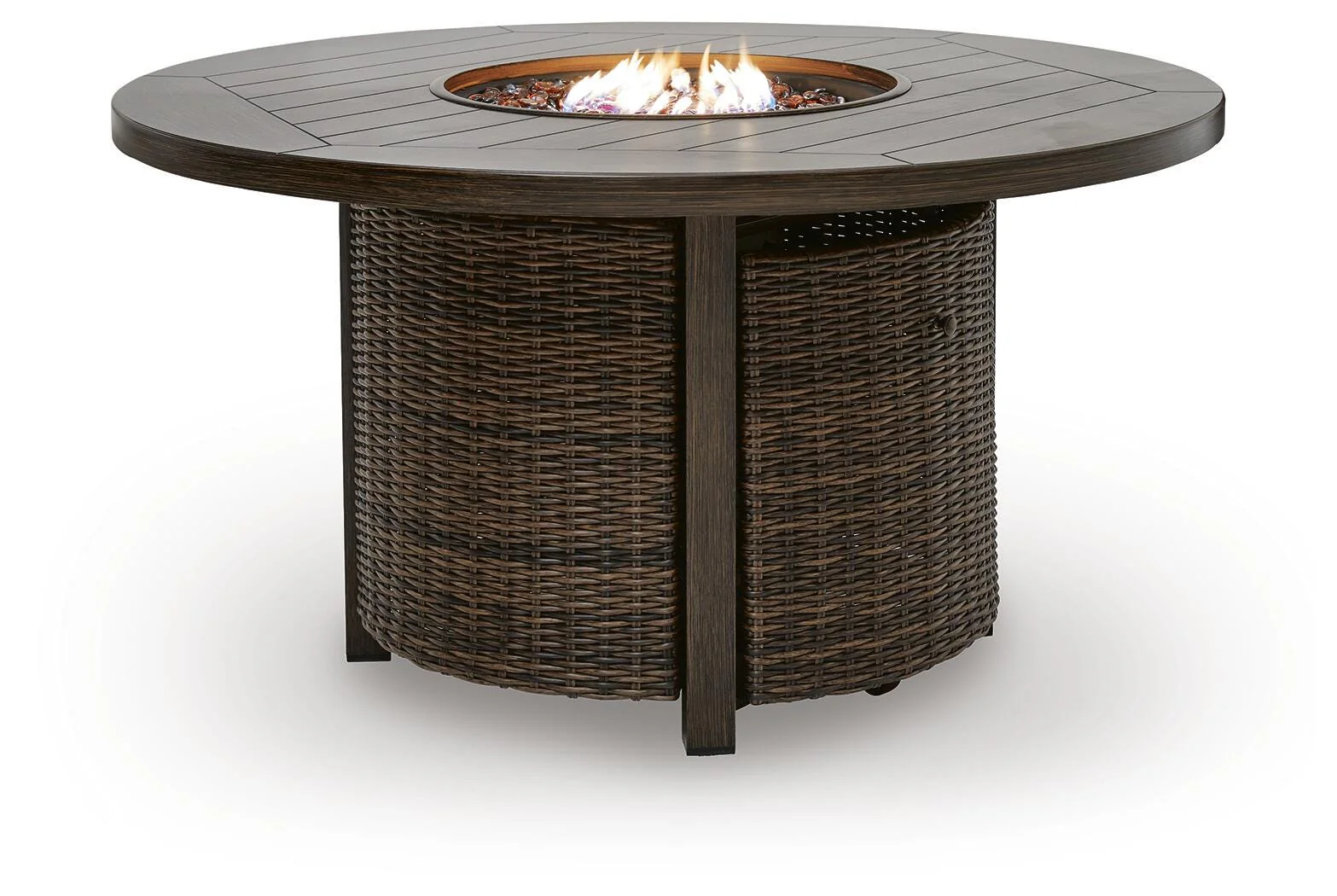 Monterey Point Dark Brown Outdoor Fire Pit Table - Image 3