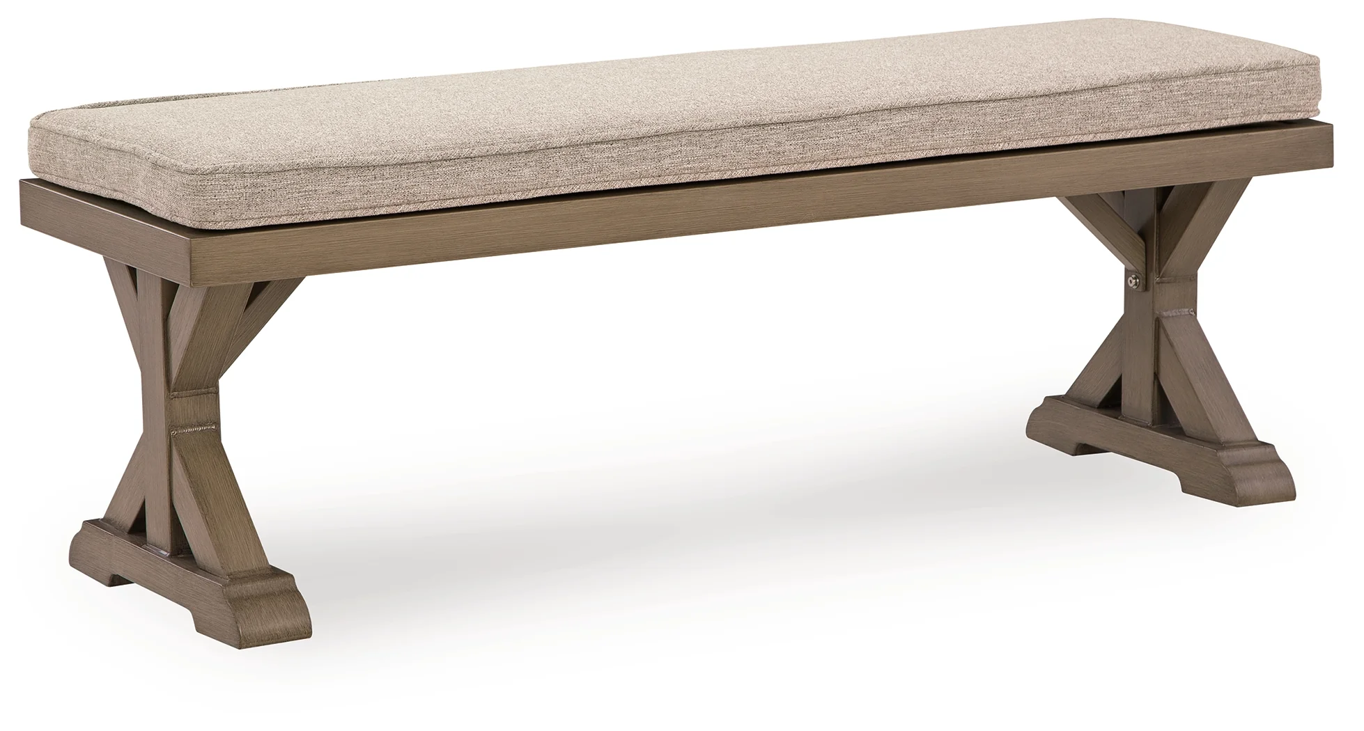 Laguna Heights Beige Bench with Cushion - Image 2