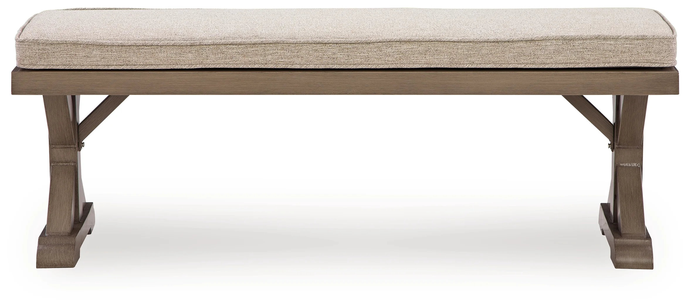Laguna Beige Heights Outdoor Dining Table and 4 Chairs and Bench - Image 3