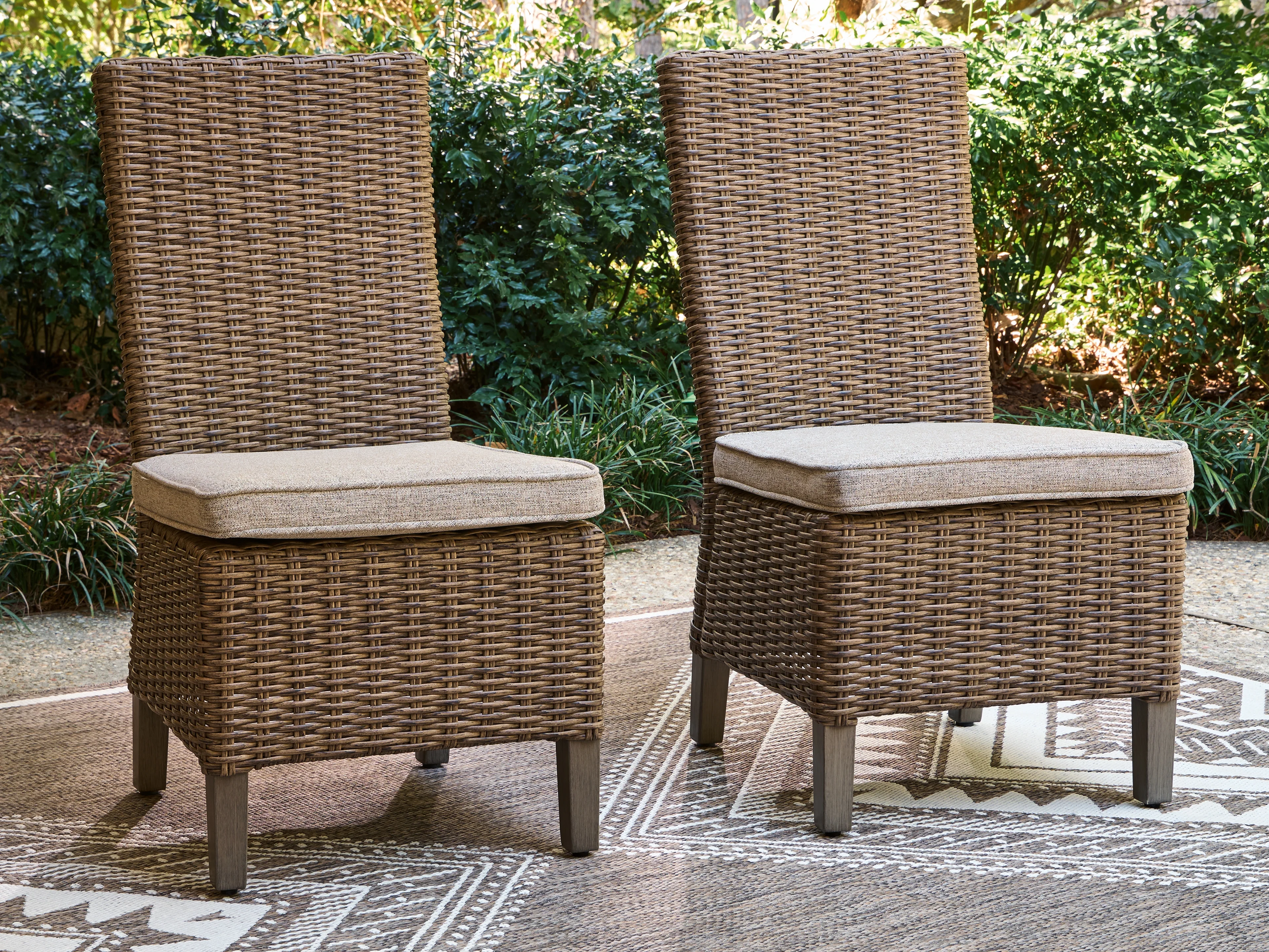 Laguna Heights Beige Side Chair with Cushion (Set of 2) - Image 3