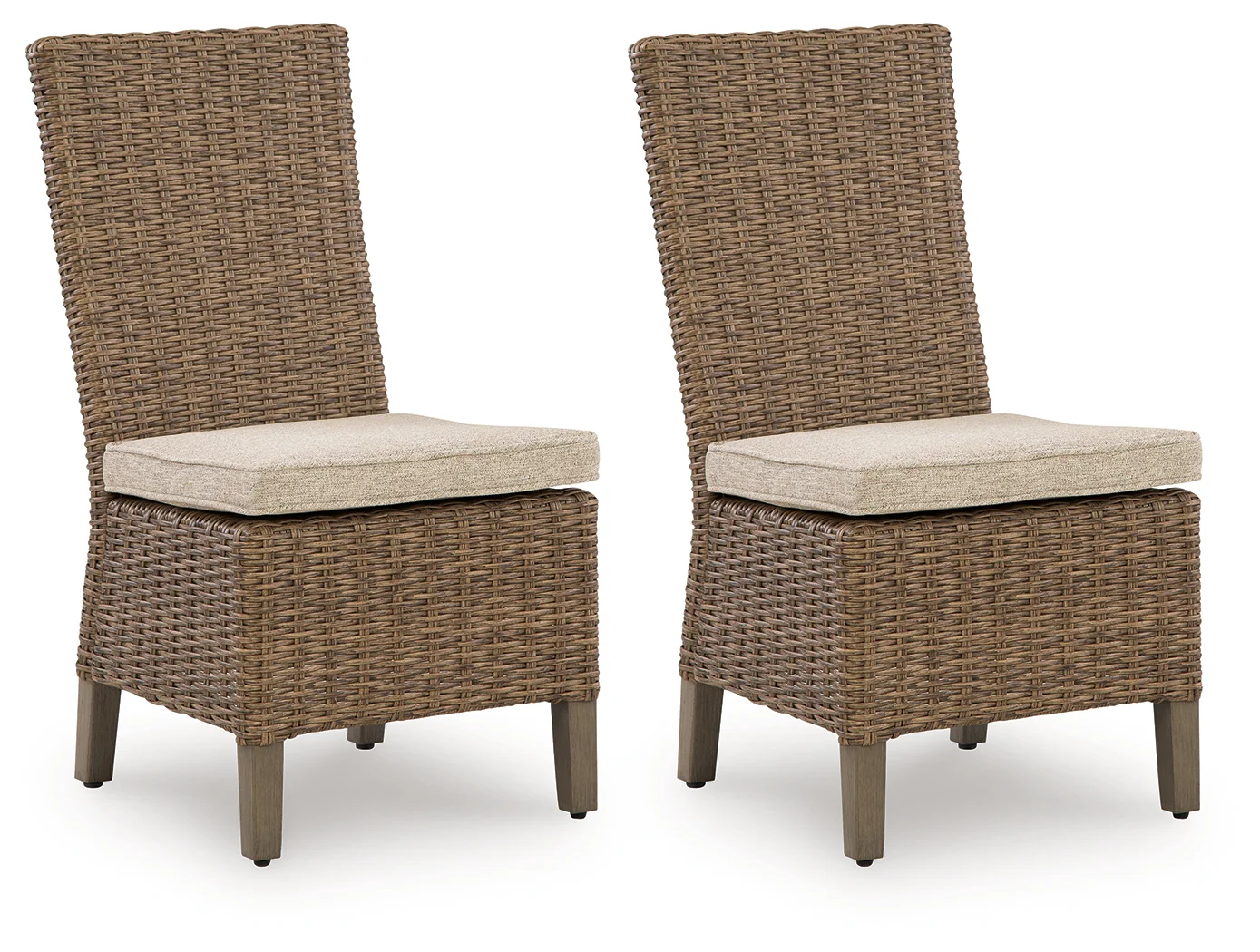 Laguna Heights Beige Side Chair with Cushion (Set of 2) - Image 2
