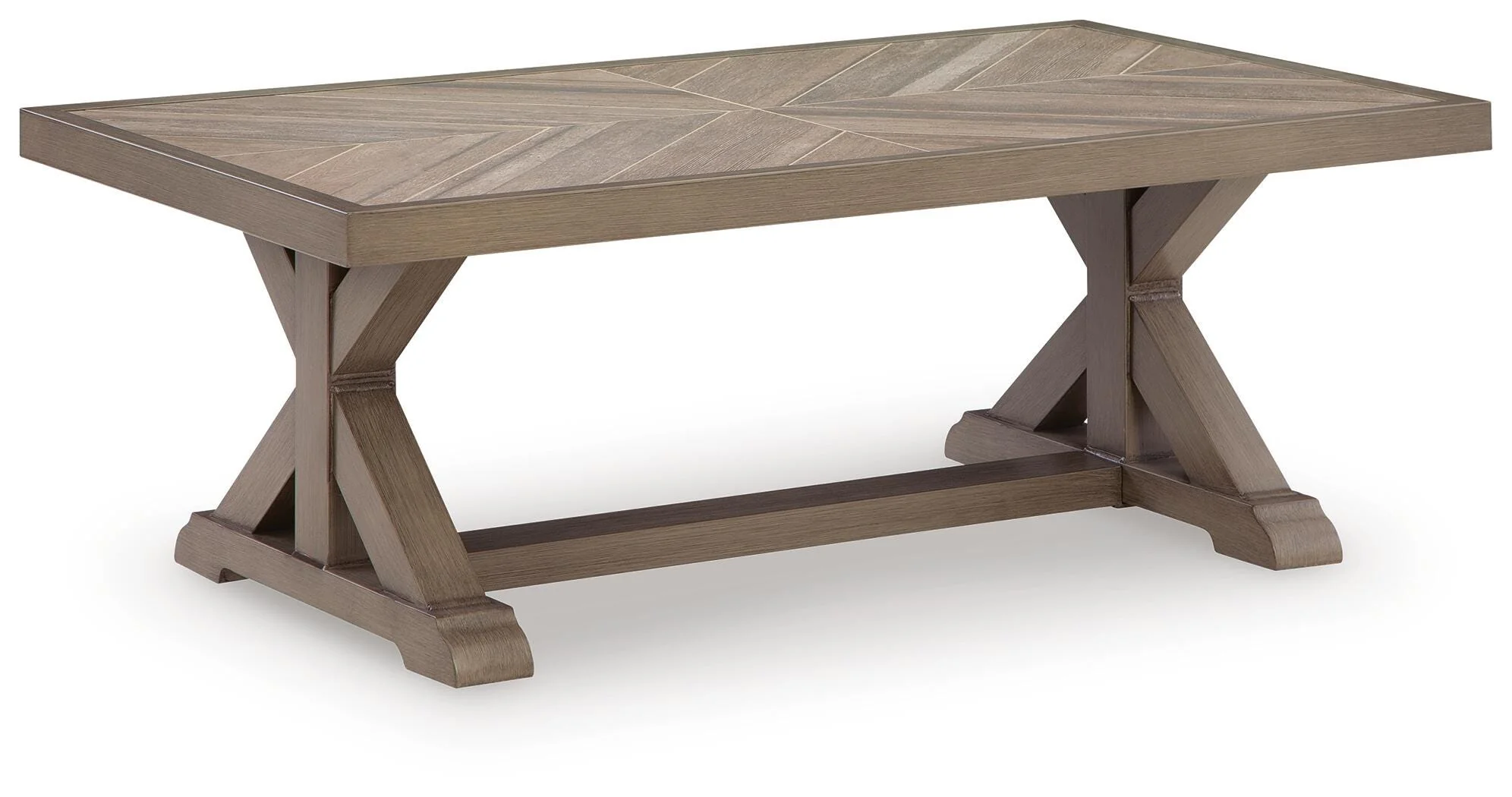 Laguna Heights Beige Outdoor Coffee Table - Image 2